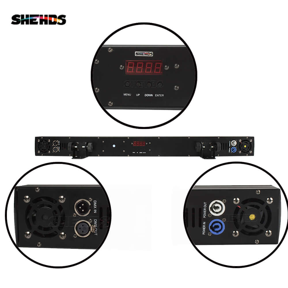 SHEHDS LED Wall Wash 6in1 RGBWA+UV Éclairage de Scène Éclairage de Performance DJ Club
