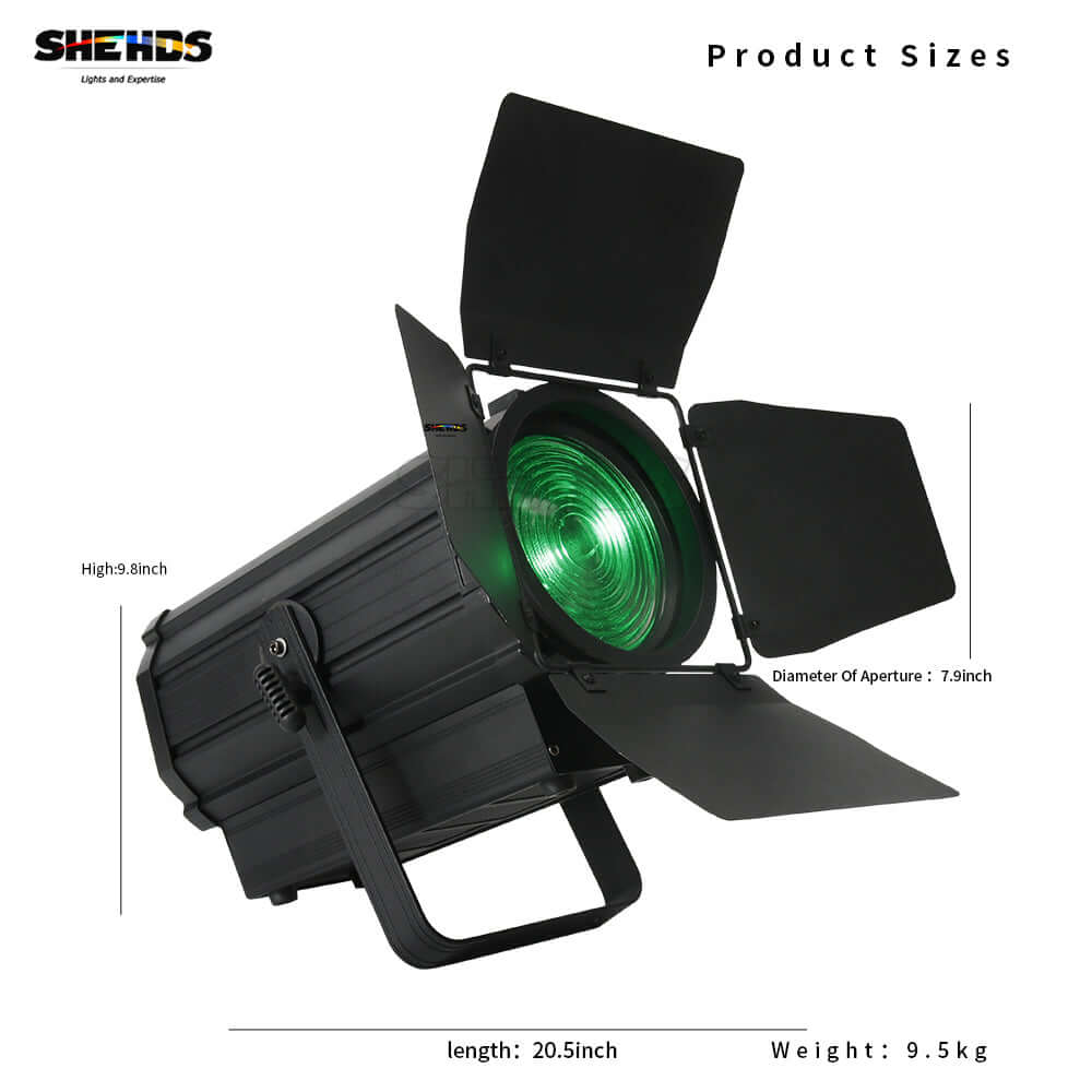 SHEHDS Projecteur 250W RGBW Éclairage de Scène avec stroboscope à impulsions DJ Club Marriage Théâtre
