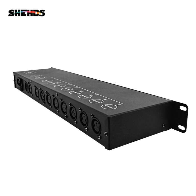 Stage Light Controller DMX512 Splitter Light Signal Amplifier Splitter 8 Way DMX