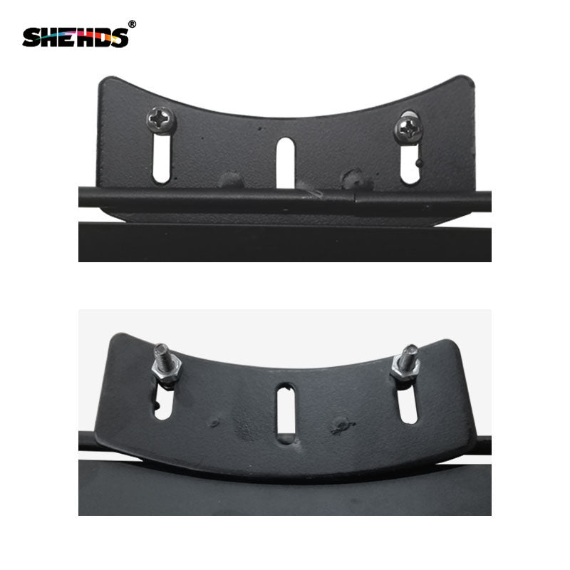 SHEHDS 2 pieces Portes de grange en fer pour éclairage LED COB PAR