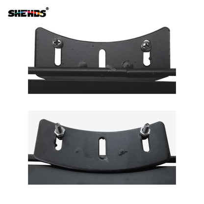 SHEHDS 2 pieces Portes de grange en fer pour éclairage LED COB PAR