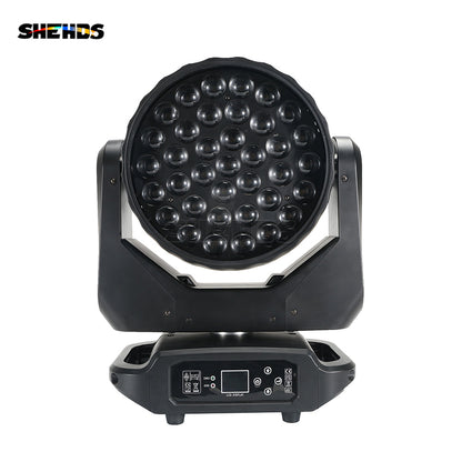 SHEHDS LED Lyres Beam&Wash&Zoom 37x15W RGBW Éclairage de Scène Performance DJ Mariage Concert Théâtre Club
