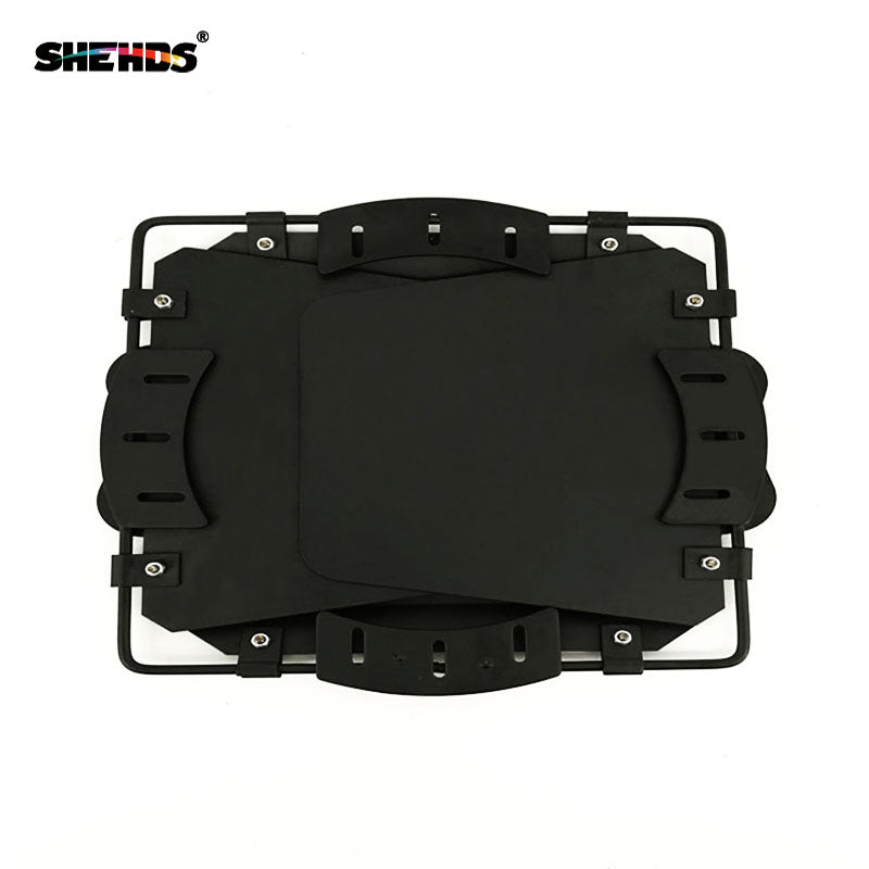 SHEHDS 2 pieces Portes de grange en fer pour éclairage LED COB PAR