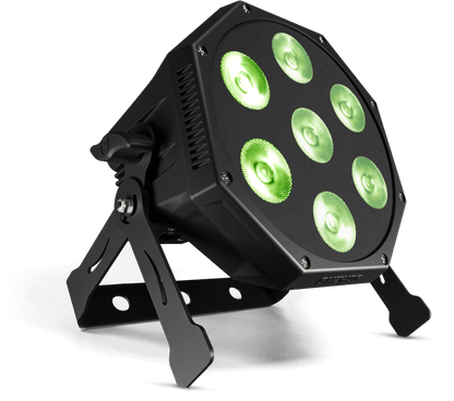 GlamoPar LED Éclairage 7x12W RGBWA+UV Mélange de couleurs Éclairage de Scène Par