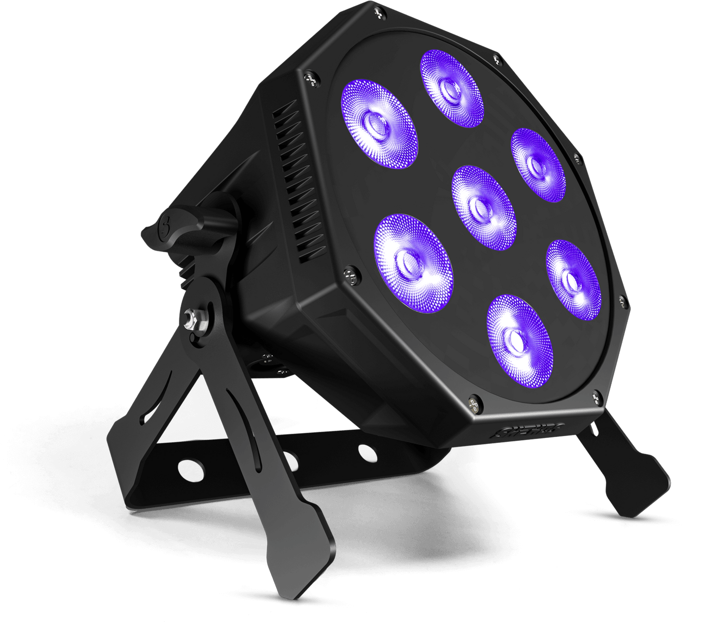 GlamoPar LED Éclairage 7x12W RGBWA+UV Mélange de couleurs Éclairage de Scène Par