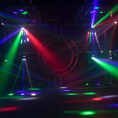 SHEHDS Mini LED Beam Lyres 8x6W Spider Éclairage de Scène  RGBW Laser DJ Club