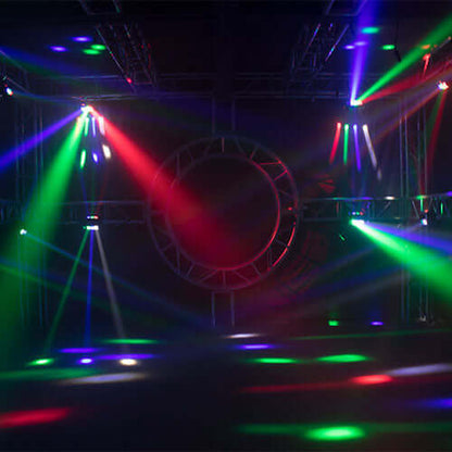 SHEHDS Mini LED Beam Lyres 8x6W Spider Éclairage de Scène  RGBW Laser DJ Club