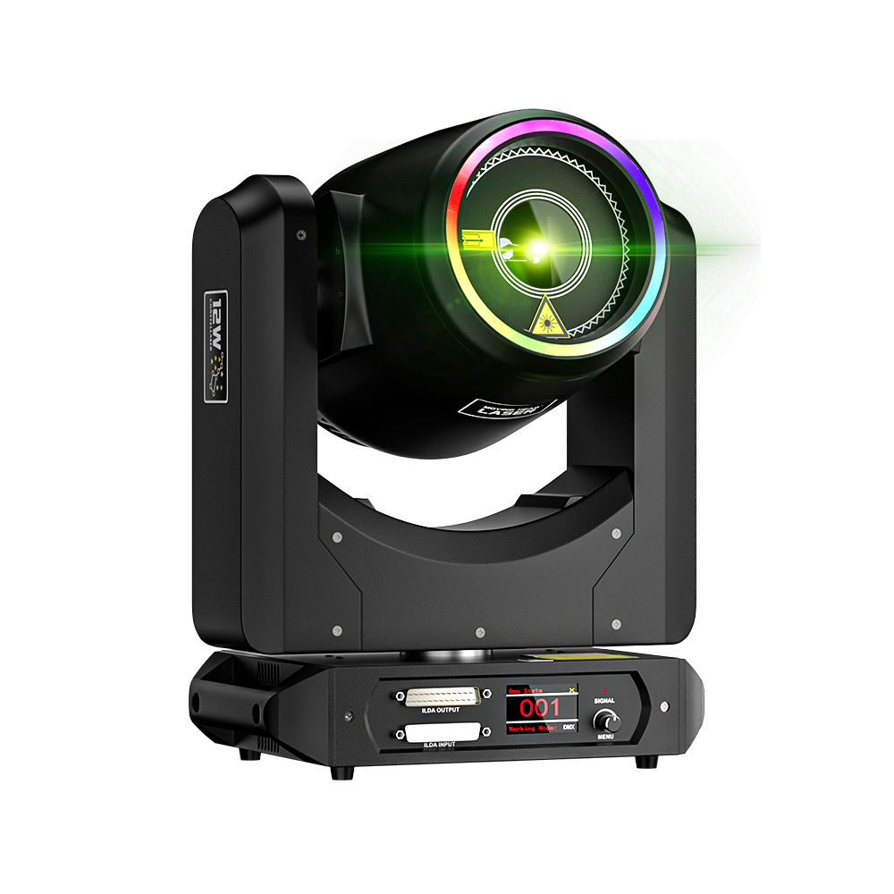 Constellaser Contrôle des application Lyres 12W  Éclairage Laser avec Effets anneau Éclairage de Performance DJ Club