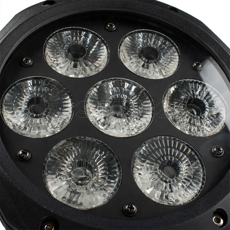 SHEHDS Étanchéité IP65 LED Par 7x12W RGBW&7x18 RGBWA+UV Éclairage de Scène Performance DJ Club