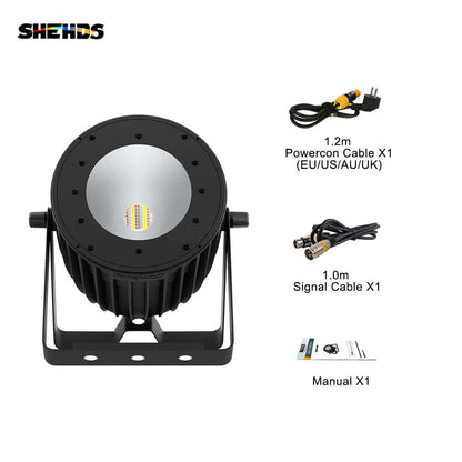 SHEHDS LED 200W RGBWA UV 6in1 COB Éclairage de Scène Commande vocale sensible à la température