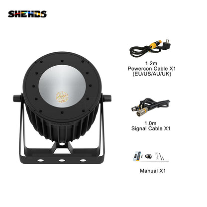 SHEHDS Nouvelle version en alliage aluminium LED 200W RGBACL 6in1 COB Éclairage de Scène Éclairage de Performance DJ Club