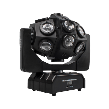 SHEHDS Lyres LED Laser 18x12W Éclairage de Scène avec Faisceau Rotatif Football