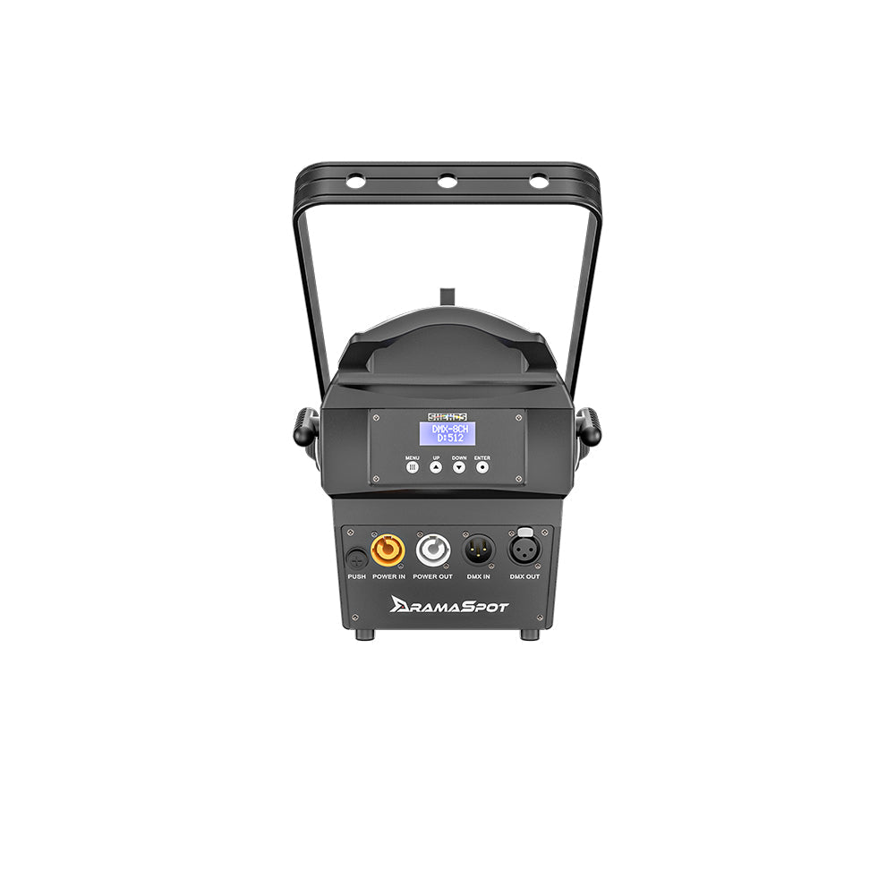 Projecteur à profil à foyer fixe LED LEKO 250W/350W - RGBWAUV/RGBLAC/RGBW/RGBL/Blanc chaud + Blanc froid | Grilles à lamelles manuelles à quatre feuilles