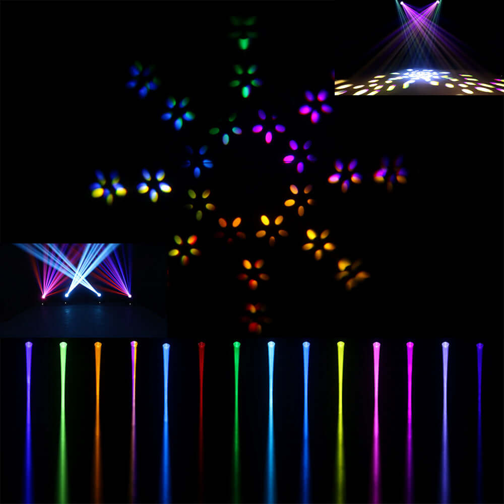 SHEHDS Lyres Beam 275W 10R Prismes doubles Éclairage de Scène Éclairage de Performance Club Mariage Théâtre
