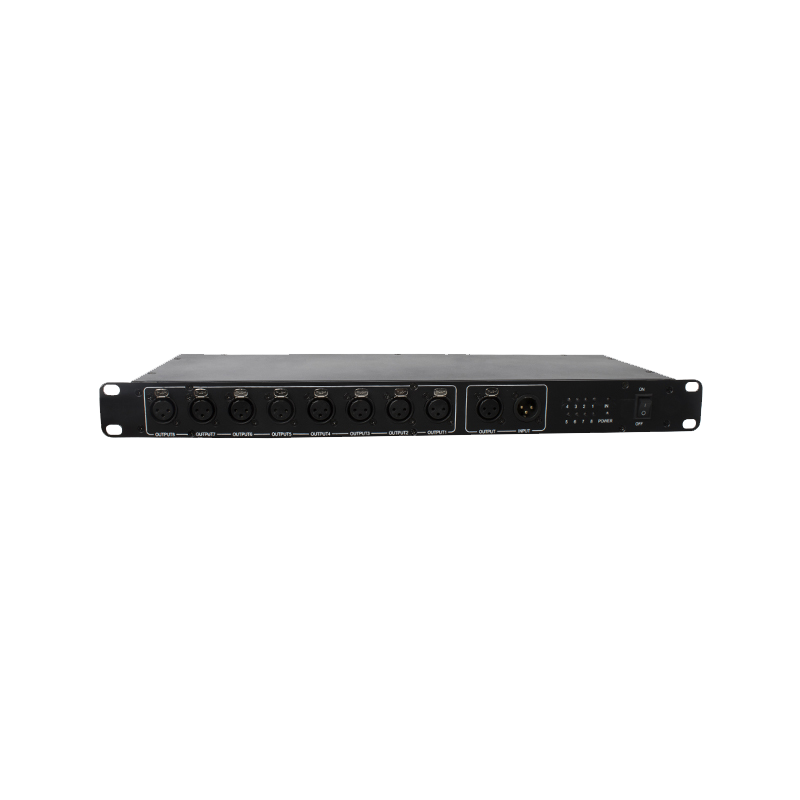 Distribution RDM 8 voies pour équipement éclairage de scène DMX 512