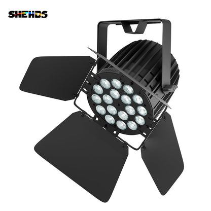 SHEHDS Nouvelle version en alliage aluminium LED 18x18W RGBWA+UV 6In1 Par Mélange de couleurs Éclairage de Scène