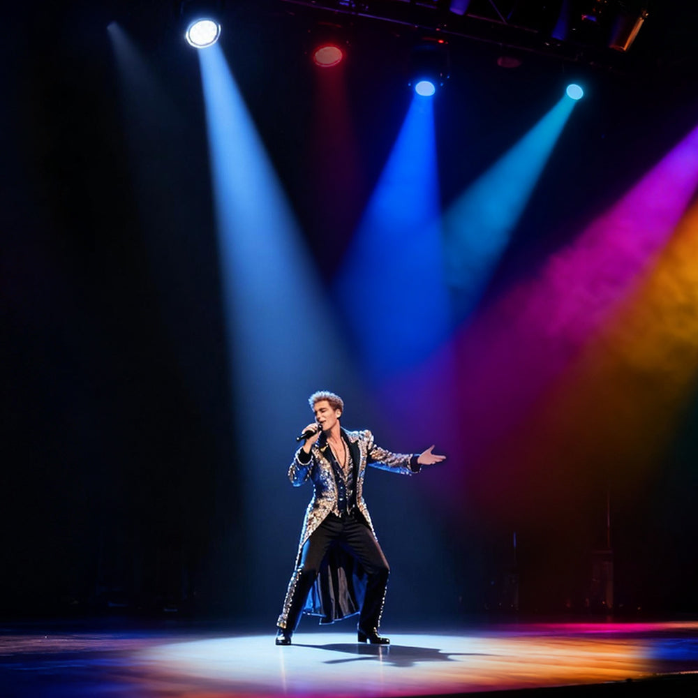 SHEHDS Projecteur asservi Bee Eye 7×40 W avec zoom et fonction wash – éclairage de scène RGBW / RGBL / RGBLAC