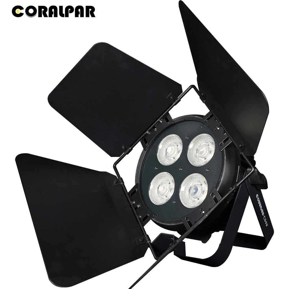 CoralPar Projecteur LED COB étanche en alliage aluminium 200W Éclairage de Scène extérieur blanc froid et blanc chaud