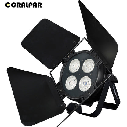 CoralPar Projecteur LED COB étanche en alliage aluminium 200W Éclairage de Scène extérieur blanc froid et blanc chaud