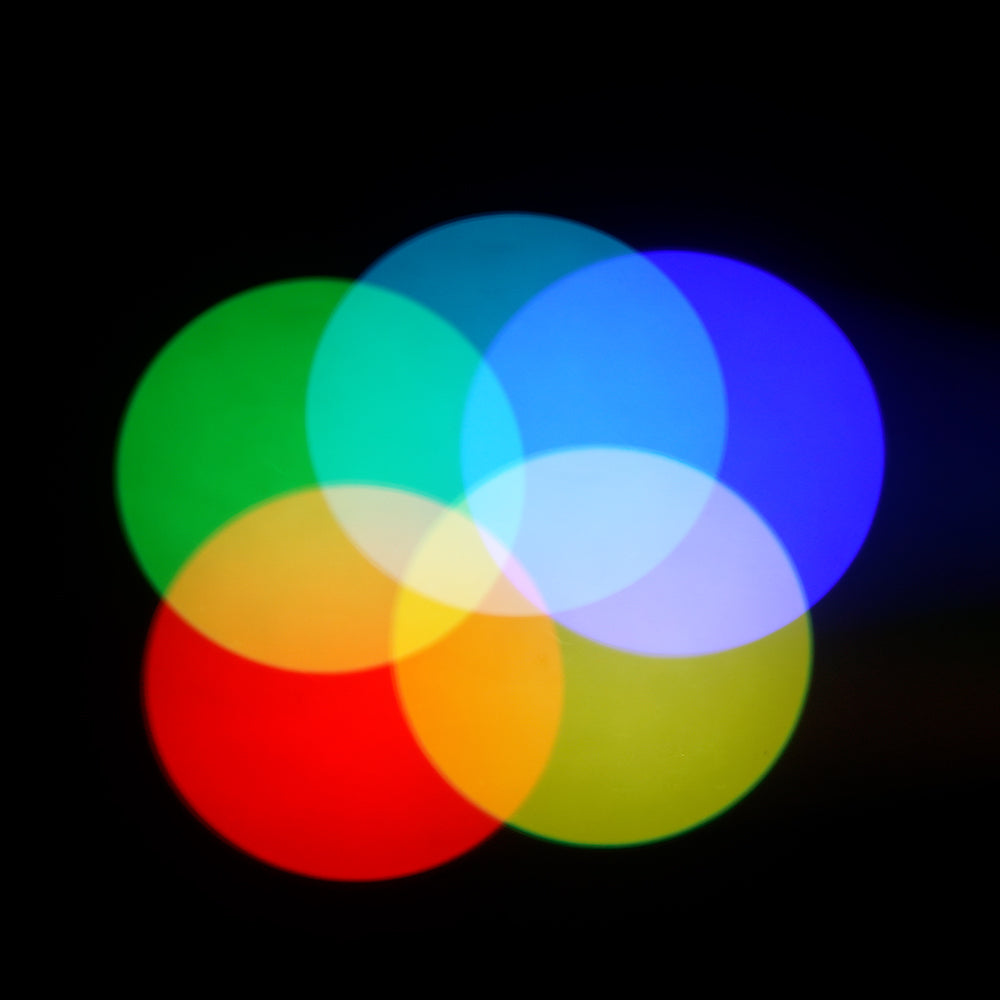 Projecteur à profil à foyer fixe LED LEKO 250W/350W - RGBWAUV/RGBLAC/RGBW/RGBL/Blanc chaud + Blanc froid | Grilles à lamelles manuelles à quatre feuilles