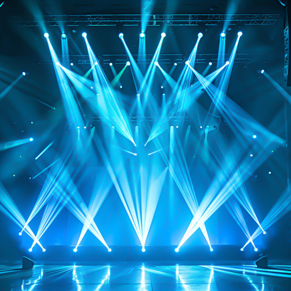 SHEHDS Lyre Beam 320W 14R avec CMY, Gobo, Double Prisme et Contrôle par APP