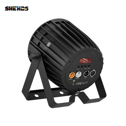 SHEHDS Nouvelle version en alliage aluminium LED 18x18W RGBWA+UV 6In1 Par Mélange de couleurs Éclairage de Scène
