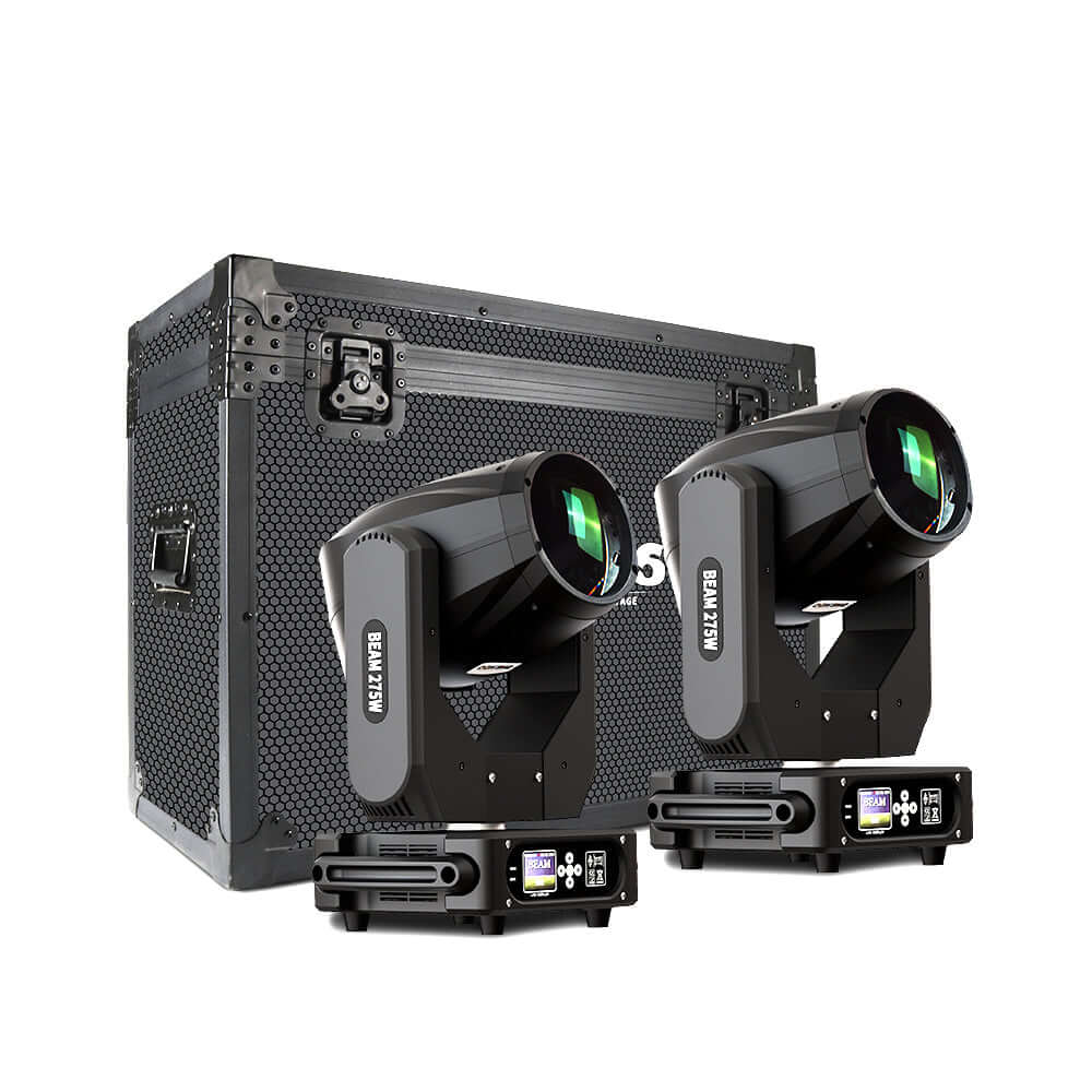 SHEHDS Lyres Beam 275W 10R Prismes doubles Éclairage de Scène Éclairage de Performance Club Mariage Théâtre