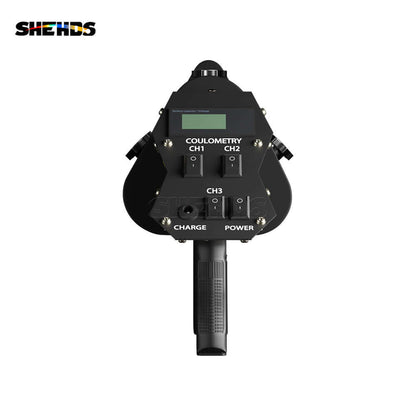 SHEHDS Machine à confettis RVB rechargeable corps en alliage aluminium haute résistance