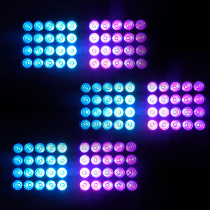 ShockCore Projecteur LED étanche 44x10W RGBW – Lentille givrée, zéro bruit, pour extérieur