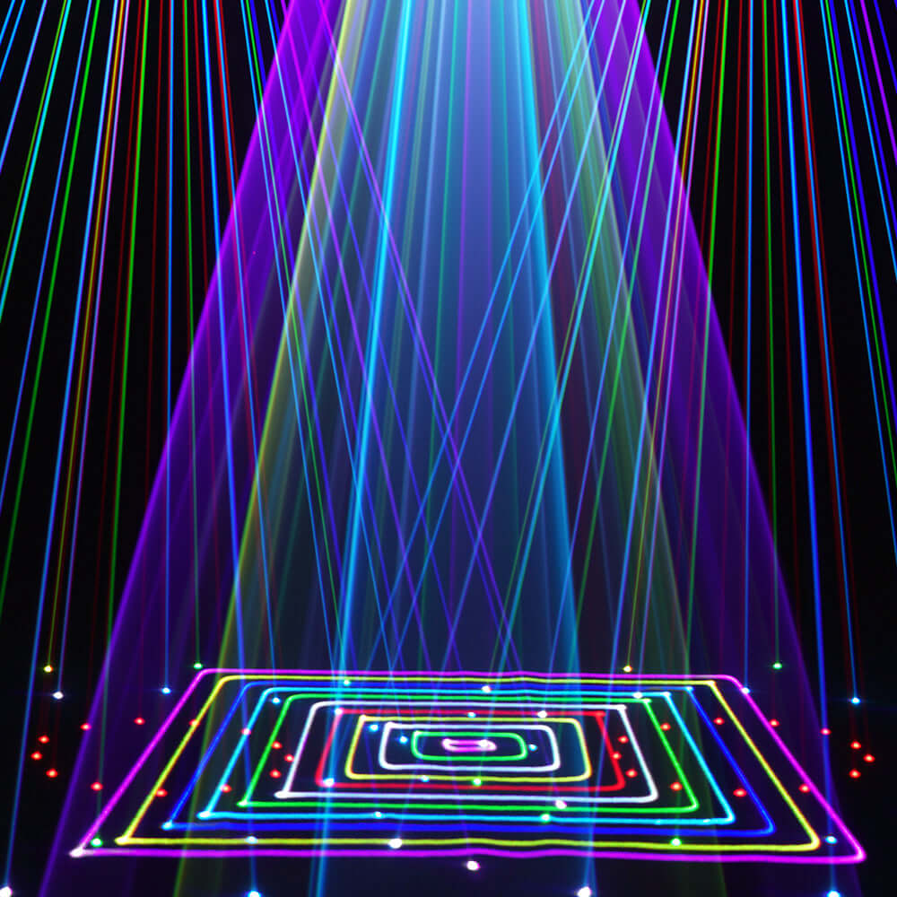 Constellaser Contrôle des application Lyres 12W  Éclairage Laser avec Effets anneau Éclairage de Performance DJ Club