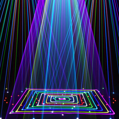 Constellaser Contrôle des application Lyres 12W  Éclairage Laser avec Effets anneau Éclairage de Performance DJ Club