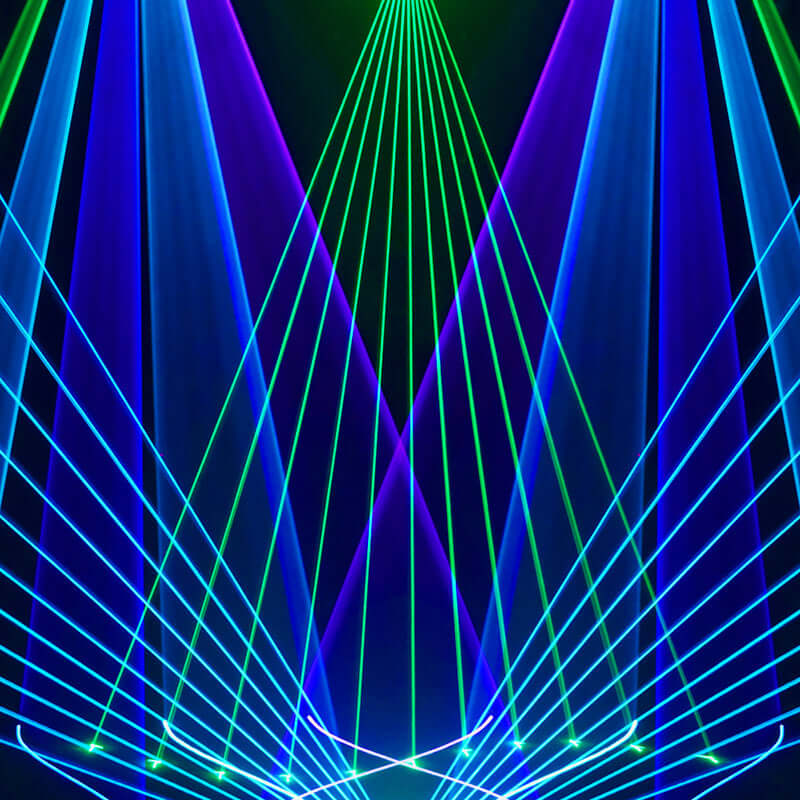 Constellaser Contrôle des application Waterproof 12W RGB Modèle de numérisation Éclairage de Scène Laser Performance