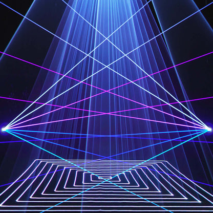 Constellaser Contrôle des application Lyres 12W  Éclairage Laser avec Effets anneau Éclairage de Performance DJ Club