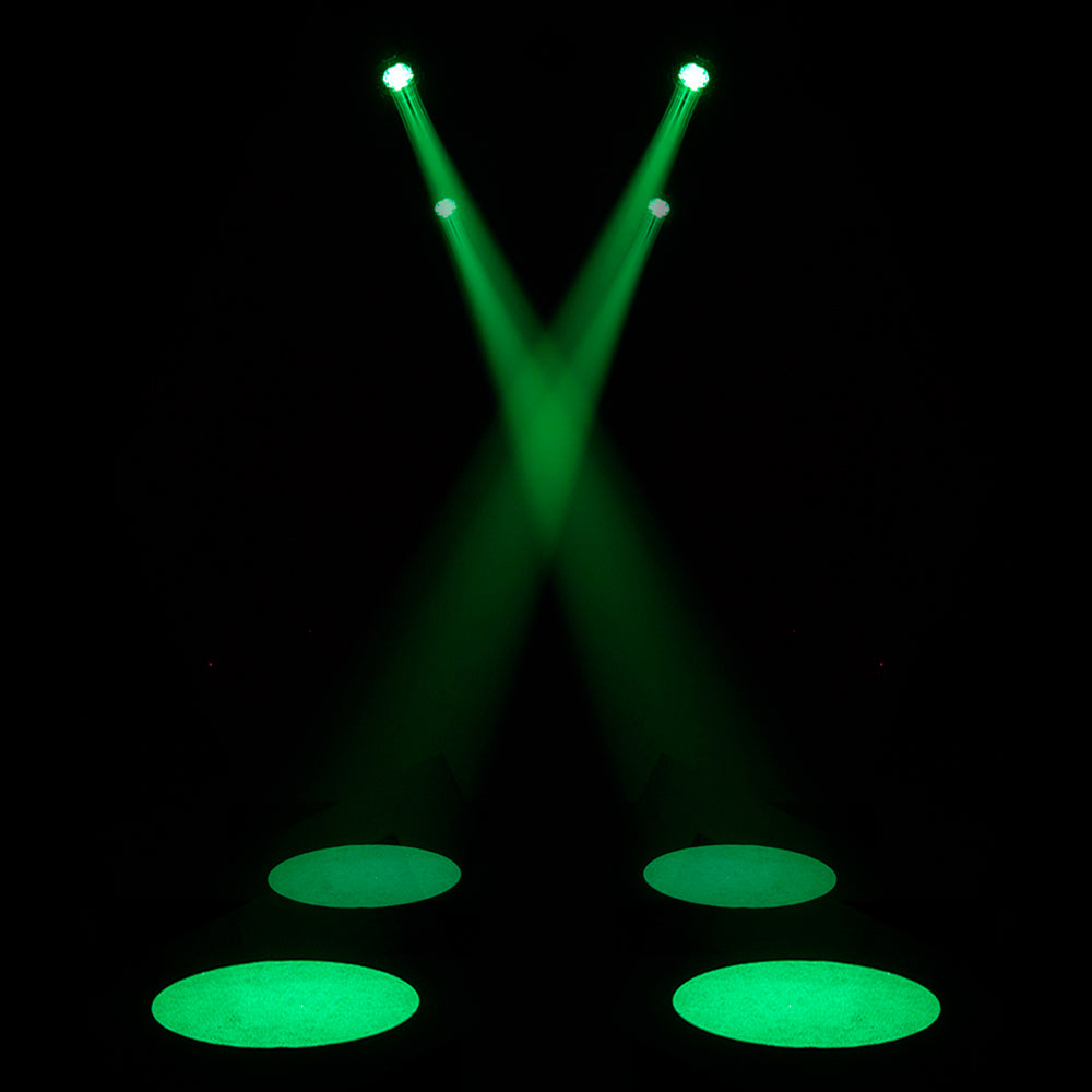 Projecteur à profil à foyer fixe LED LEKO 250W/350W - RGBWAUV/RGBLAC/RGBW/RGBL/Blanc chaud + Blanc froid | Grilles à lamelles manuelles à quatre feuilles