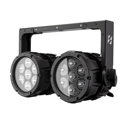 SHEHDS Projecteur PAR LED Étanche 7x18W RGBWA+UV / RGBLAC avec Contrôle par APP et Connexion en Série