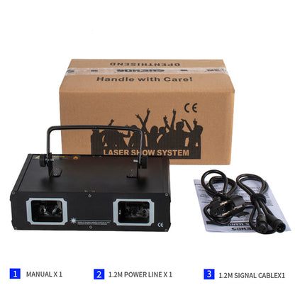 SHEHDS Laser RG&RGB Éclairage de scene Laser DMX512 à double trou DJ KTV Club