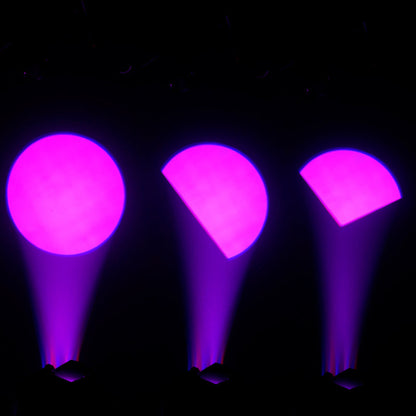 Projecteur LED à Zoom Optique LEKO 250W/350W LED RGBWAUV/RGBLAC/RGBW/RGBL/Blanc Chaud+Froid avec Volets Manuels à Quatre Lames – Lumière Barrière