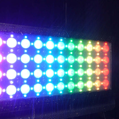 SHEHDS ShockCore Waterproof LED 44x10W RGBW Flood Light-Frost Lens Zero Noise Outdoor – blue wash lighting effect
