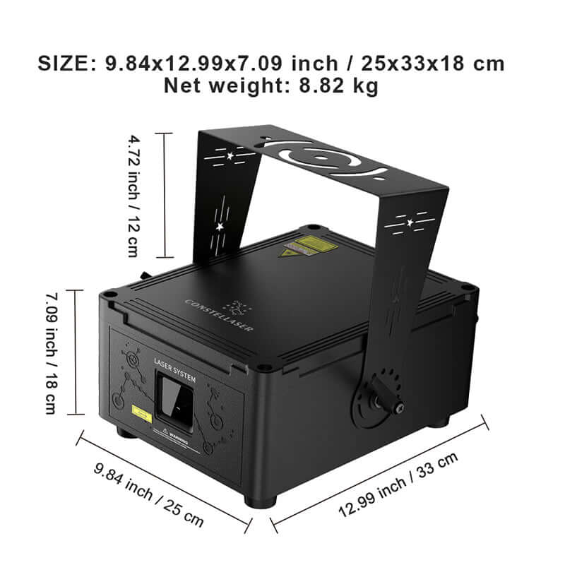Constellaser Contrôle des application 12W Éclairage de Scène Éclairage Laser RGB Scanner animation DMX512 DJ Mariage Concert