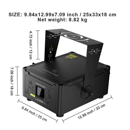 Constellaser Contrôle des application 12W Éclairage de Scène Éclairage Laser RGB Scanner animation DMX512 DJ Mariage Concert