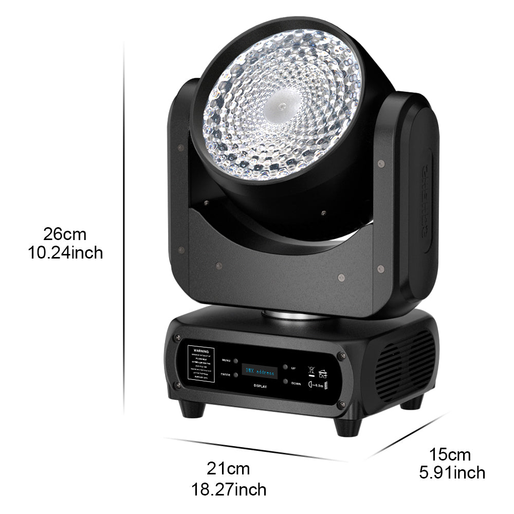 SHEHDS Nouvelle arrive Lyres LED Wash 120W RGBW Éclairage de Scène Éclairage de Performance Mariage Théâtre