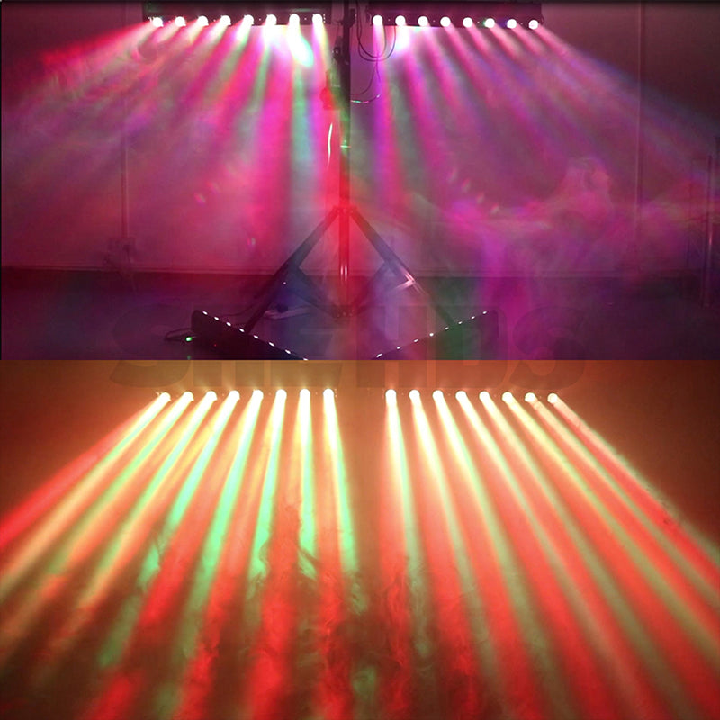 SHEHDS LED Lyres Beam 8x12W RGBW Éclairage de Scène Performance DJ Club Mariage