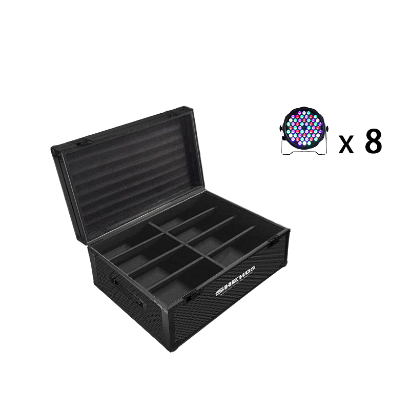 SHEHDS Projecteur de scène Par LED 54x3W RGBW silencieux et compact avec mélange de couleurs Performance DJ Club