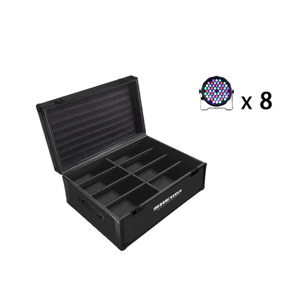 SHEHDS Projecteur de scène Par LED 54x3W RGBW silencieux et compact avec mélange de couleurs Performance DJ Club