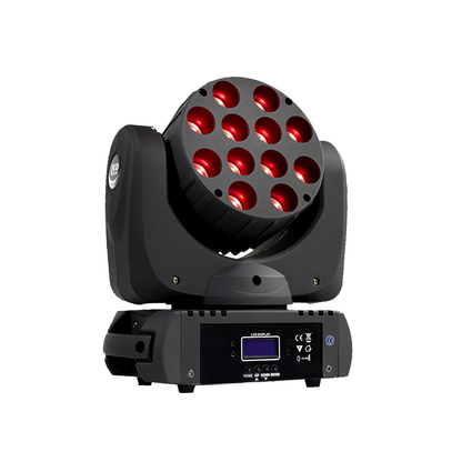 SHEHDS 12x12W RGBW LED Beam Moving Head Light DMX512 – color mixing options