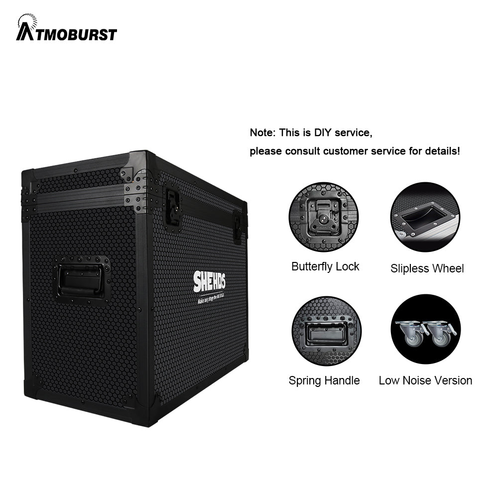 ATMOBURST Machine à confettis 1500W avec LED 12x4W RGB Angle réglable
