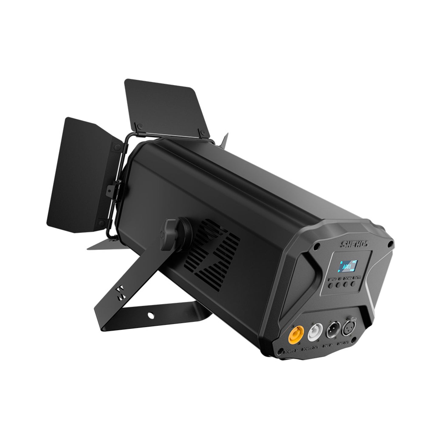 SHEHDS Projecteur PAR COB 200W/300W contrôlable via application avec volets coupe-flux et zoom réglable pour la scène