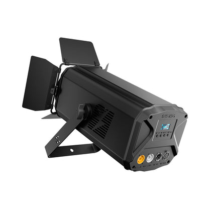 SHEHDS Projecteur PAR COB 200W/300W contrôlable via application avec volets coupe-flux et zoom réglable pour la scène
