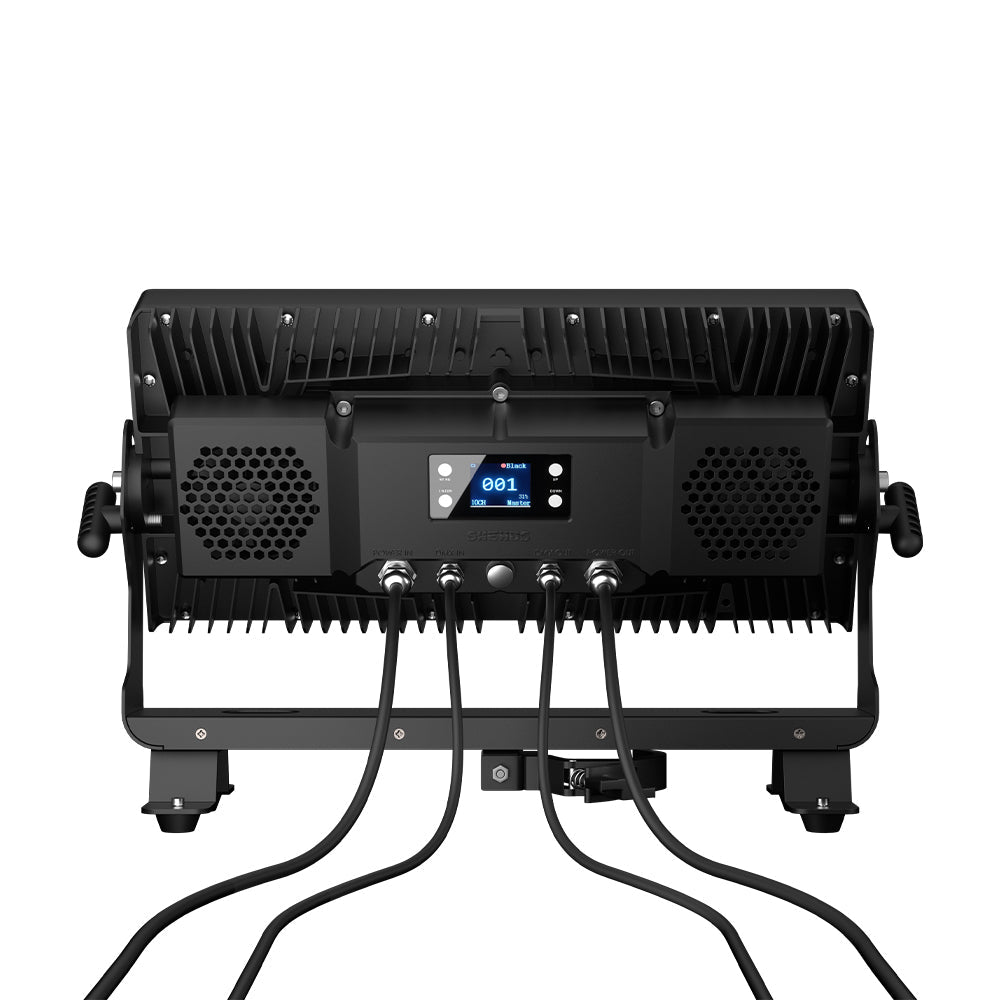 ShockCore Projecteur LED étanche 44x10W RGBW – Lentille givrée, zéro bruit, pour extérieur