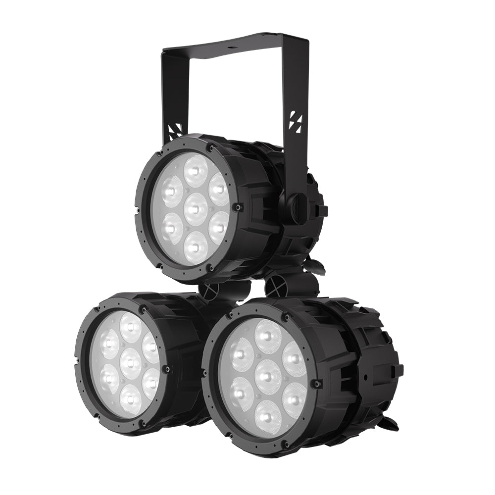 SHEHDS Projecteur PAR LED Étanche 7x18W RGBWA+UV / RGBLAC avec Contrôle par APP et Connexion en Série